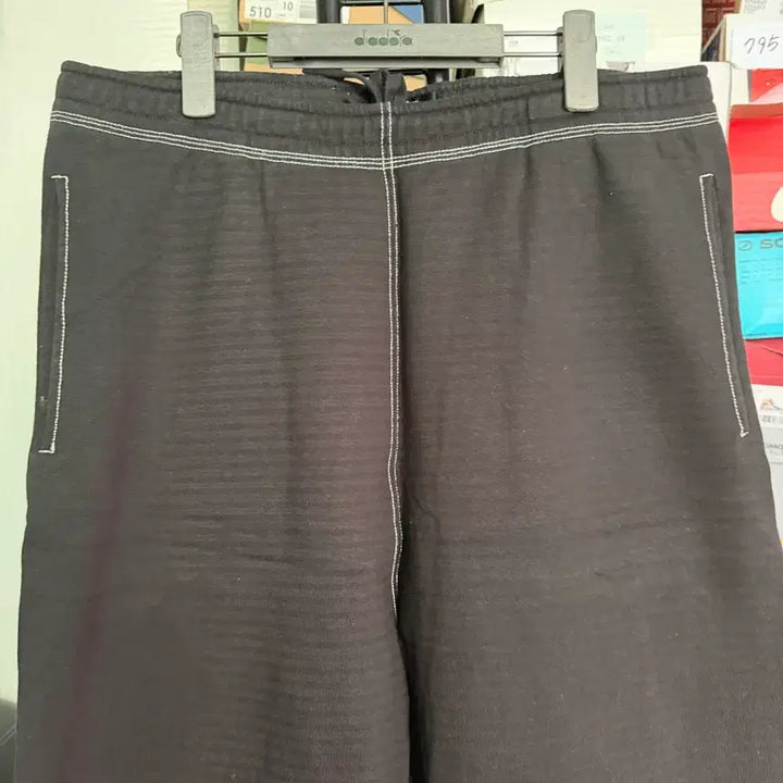 [BUNJANG] Stussy Contrast Stitch Label Pants Black / [XL]stussy 스투시 콘트라스트 스티치 라벨 팬츠 블랙