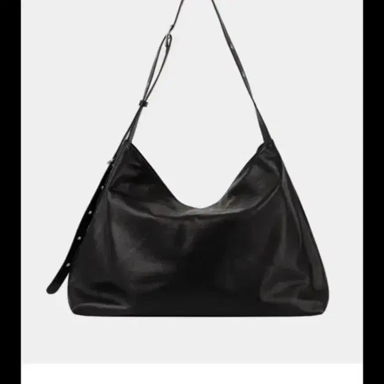 [BUNJANG] Kissing Molly Leather Big Bag - Black / 키시닝 몰리 레더 빅백 블랙 구형