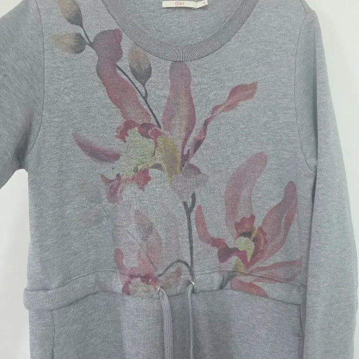 [BUNJANG] OILILY Floral Fleece Midi Dress / 오일릴리 OILILY 플라워 기모 원피스 S