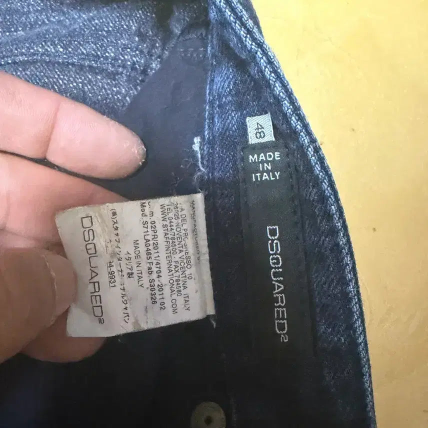 [BUNJANG] Dsquared2 Deep Denim Straight Jeans / 디스퀘어드2 딥데님 일자 팬츠 32 바지