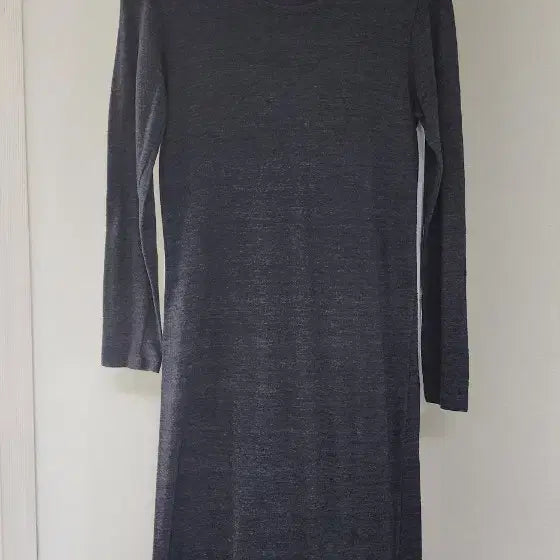 [BUNJANG] Minimalist Knit Long Dress / 진그레이 롱 니트 원피스 55사이즈