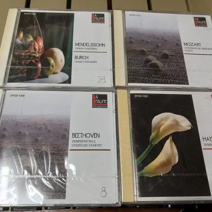 [BUNJANG] Unsealed Classical CD Bundle (Mozart, Beethoven, Mendelssohn, Haydn) / 미개봉 클래식cd 4종 일괄모차르트, 베토벤, 멘델스존, 하이든의