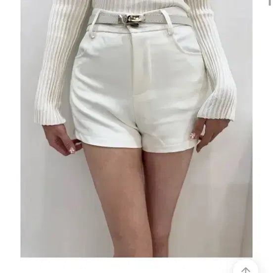 [BUNJANG] Ervel Belt Shorts (White) / 수입의류 에르벨트 반바지 s (화이트)