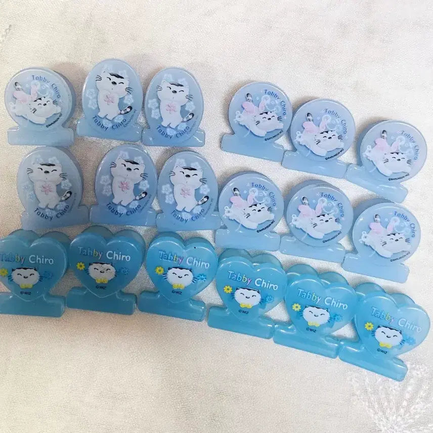 [BUNJANG] Vintage Barunson Clip Stationery Set / 바른손 집게 클립 고전문구 빈티지 핌핌 태비치로 개골구리 칩칩 위키