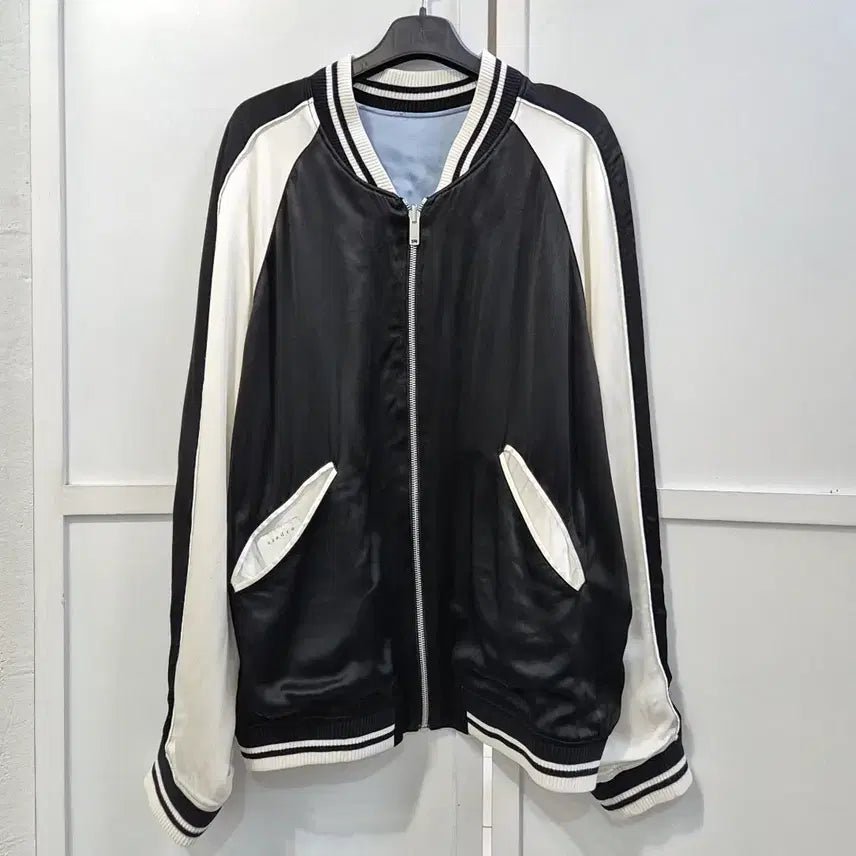 [SOLD OUT] 산드로 옴므 금붕어 자수 리버시블 스카잔 자켓 L (105)