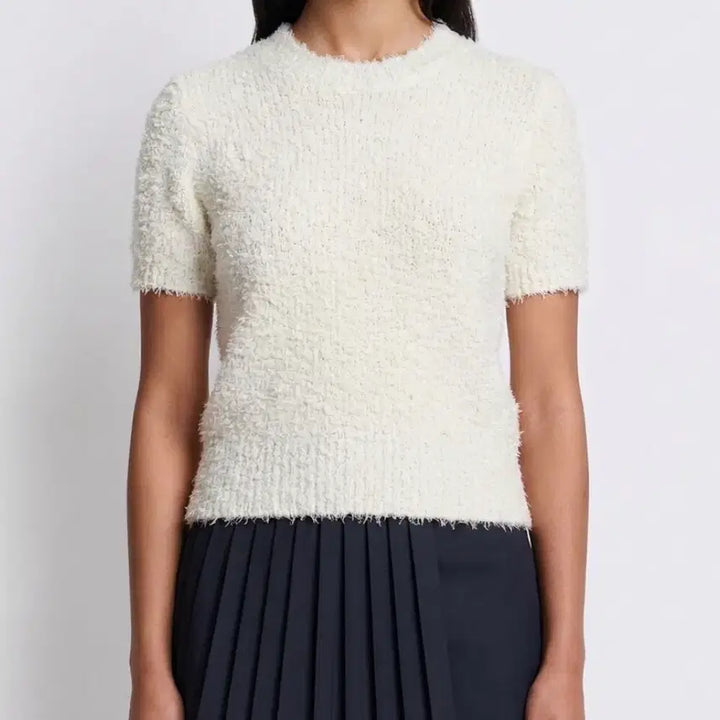 [BUNJANG] INSILENCE Round Neck Short Sleeve Knit / 인사일런스 라운드 반팔 니트