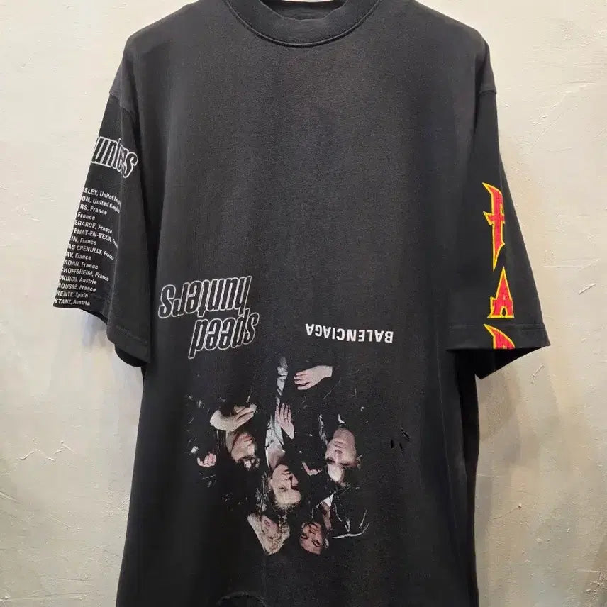 [BUNJANG] Balenciaga Speedhunters Upside Down Short Sleeve T-shirt / 발렌시아가 스피드헌터 업사이드 다운 반팔(매장판/1)