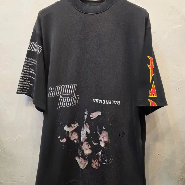 [BUNJANG] Balenciaga Speedhunters Upside Down Short Sleeve T-shirt / 발렌시아가 스피드헌터 업사이드 다운 반팔(매장판/1)