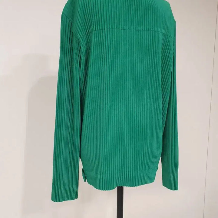 [BUNJANG] Pleats Me Green Shirt Jacket / 그린 플리츠미 셔츠 자켓 스타일