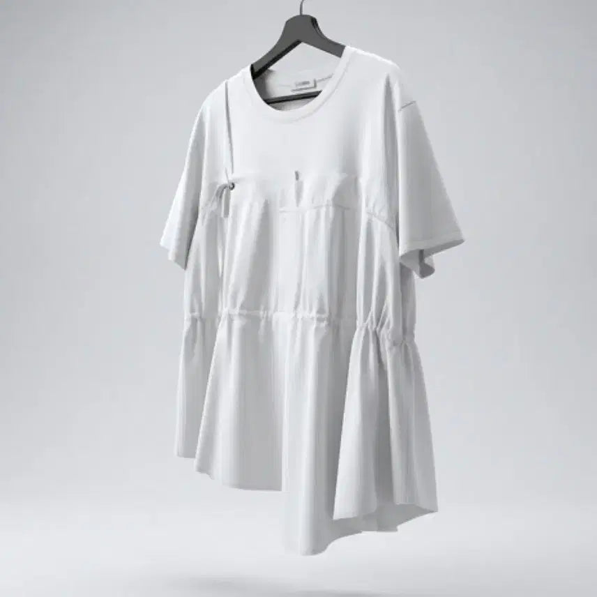 [BUNJANG] Rehaim White Cotton Short Sleeve Blouse / 여성F / 르헤임 화이트 코튼 블라우스 반팔티WT 12-124