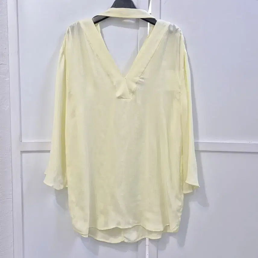[BUNJANG] Sandro Silk Blouse / 산드로 실크(큐프라) 백리본 블라우스 새상품