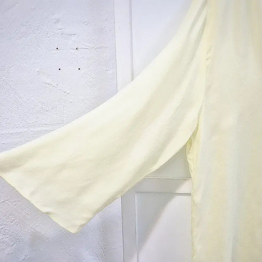 [BUNJANG] Sandro Silk Blouse / 산드로 실크(큐프라) 백리본 블라우스 새상품