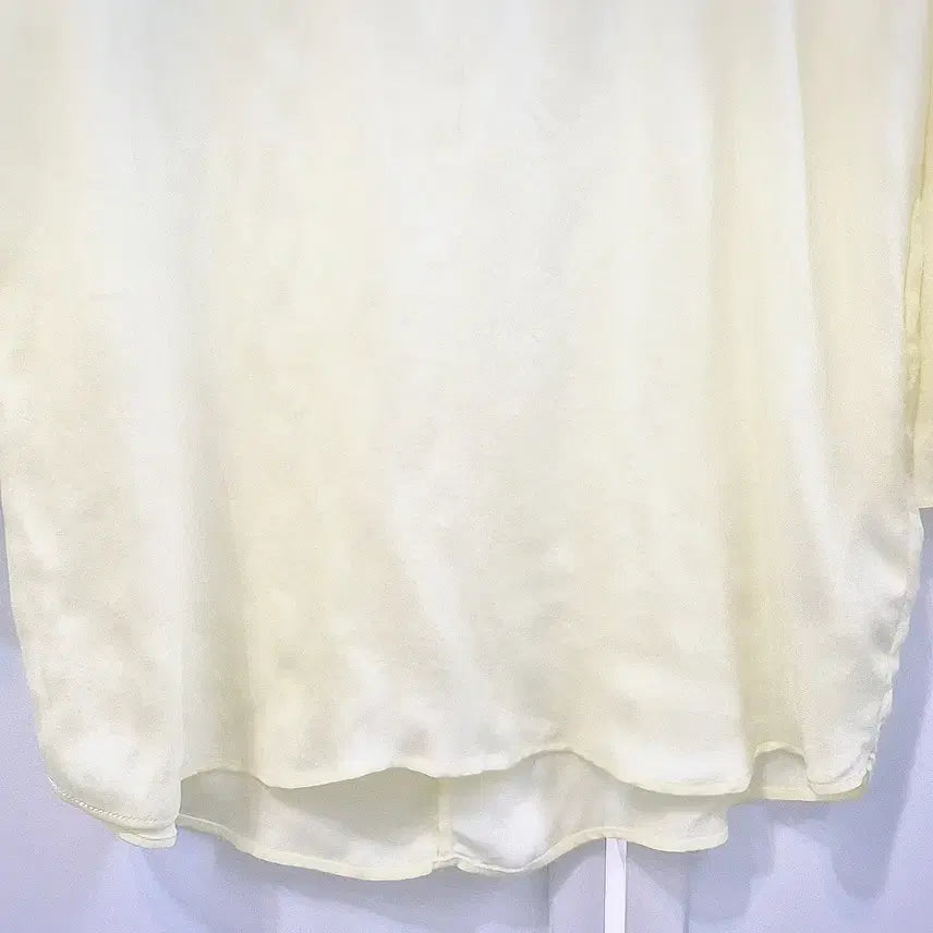 [BUNJANG] Sandro Silk Blouse / 산드로 실크(큐프라) 백리본 블라우스 새상품