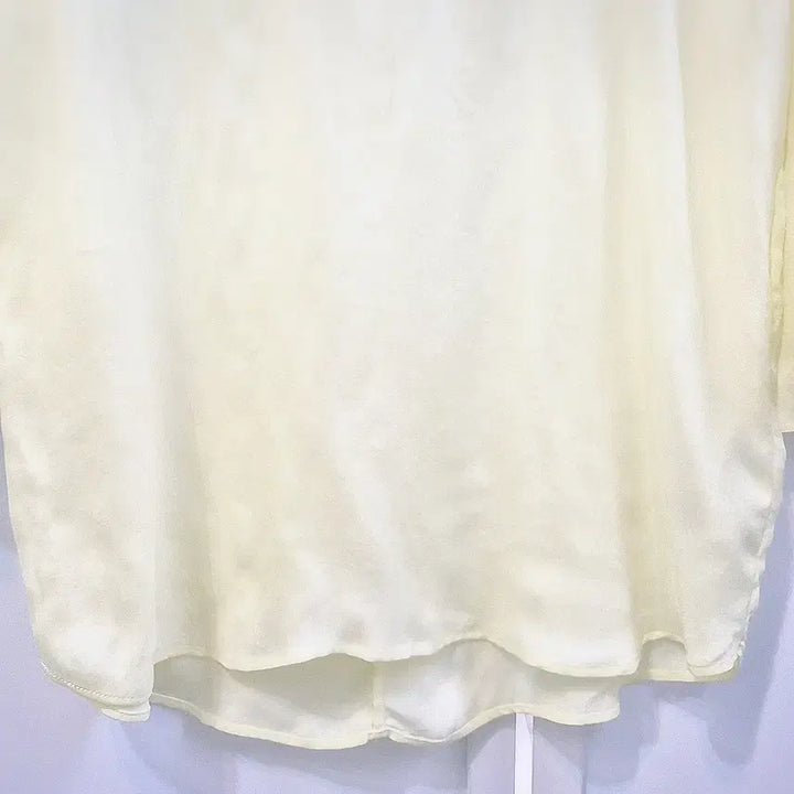 [BUNJANG] Sandro Silk Blouse / 산드로 실크(큐프라) 백리본 블라우스 새상품