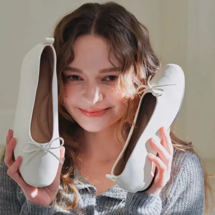 [BUNJANG] Mare Ribbon Flat Shoes / 구름깔창 마레 리본 플랫슈즈 235 새상품