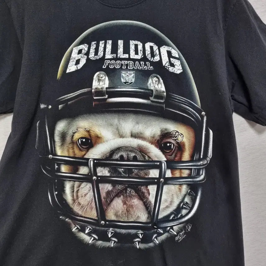 [BUNJANG] Rockchang Bulldog Print T-shirt (Men&