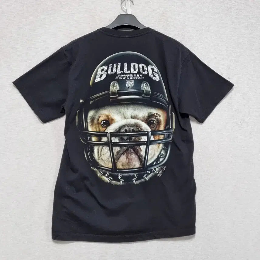 [BUNJANG] Rockchang Bulldog Print T-shirt (Men&