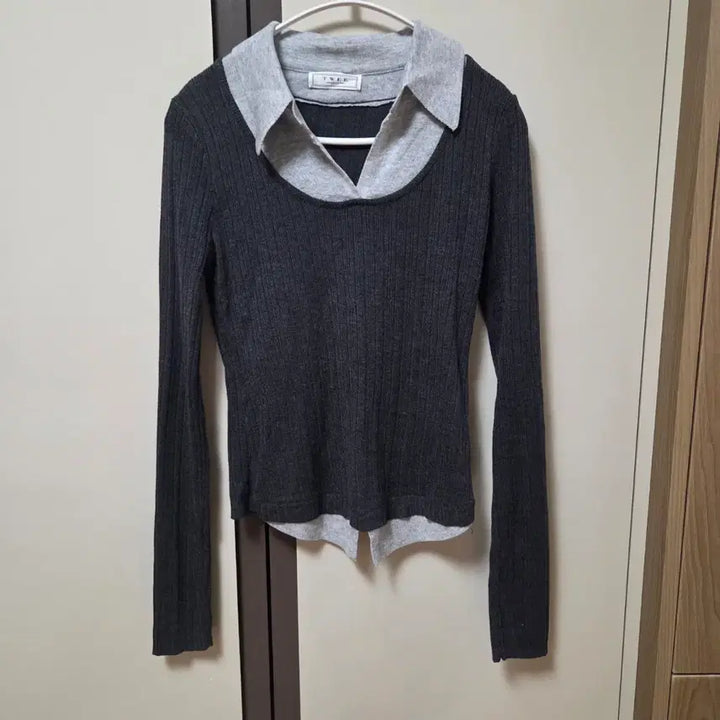 [SOLD OUT] 트위 투톤 레이어 니트