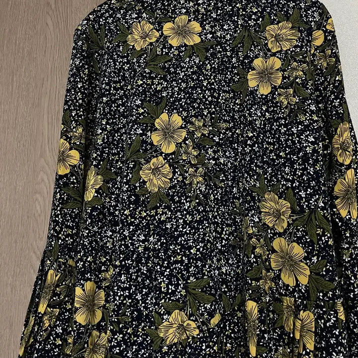 [BUNJANG] Floral Long Dress / 플라워 롱 원피스 검정꽃무늬