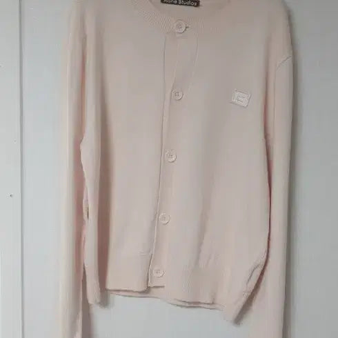 [BUNJANG] Acne Studios Pale Pink Cardigan / 아크네 스튜디오 페일 핑크 가디건