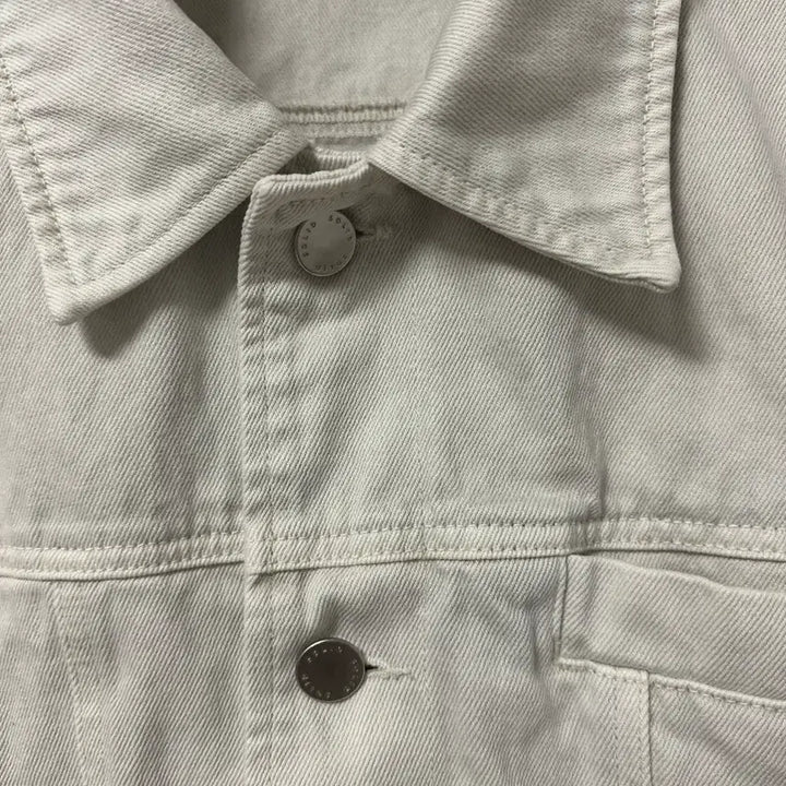 [BUNJANG] Solid Homme Gray Dying Trucker Jacket Ivory (Size 46) / 솔리드옴므 그레이다잉 트러커자켓 아이보리 (46)
