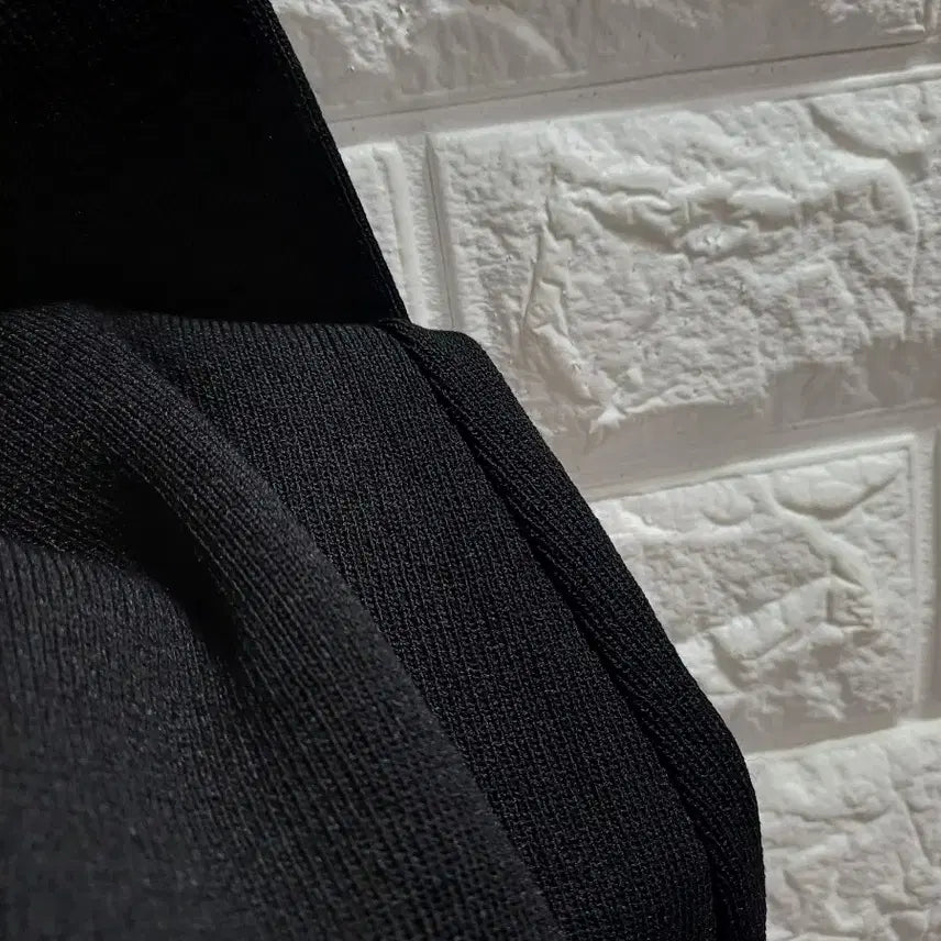 [BUNJANG] Black Knit Dress / 블랙 카라니트 원피스