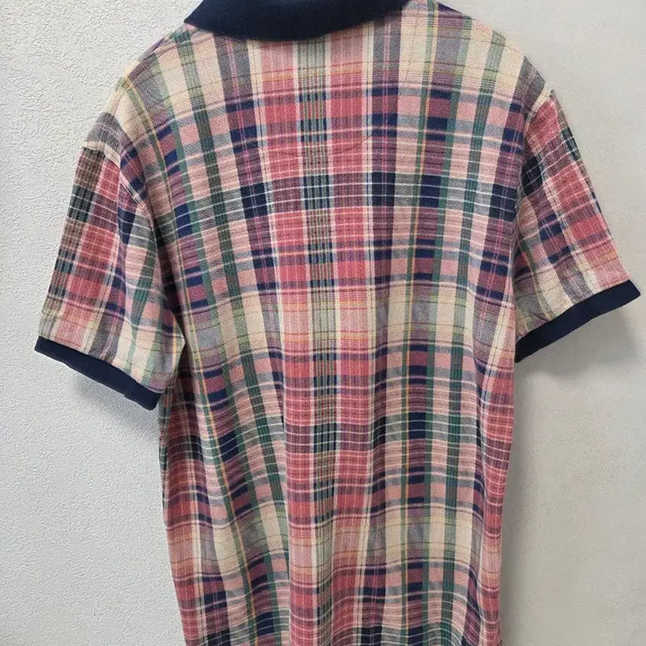 [BUNJANG] Polo Ralph Lauren Check Pattern Short-Sleeve Polo Shirt - Size L / 폴로 티셔츠 L