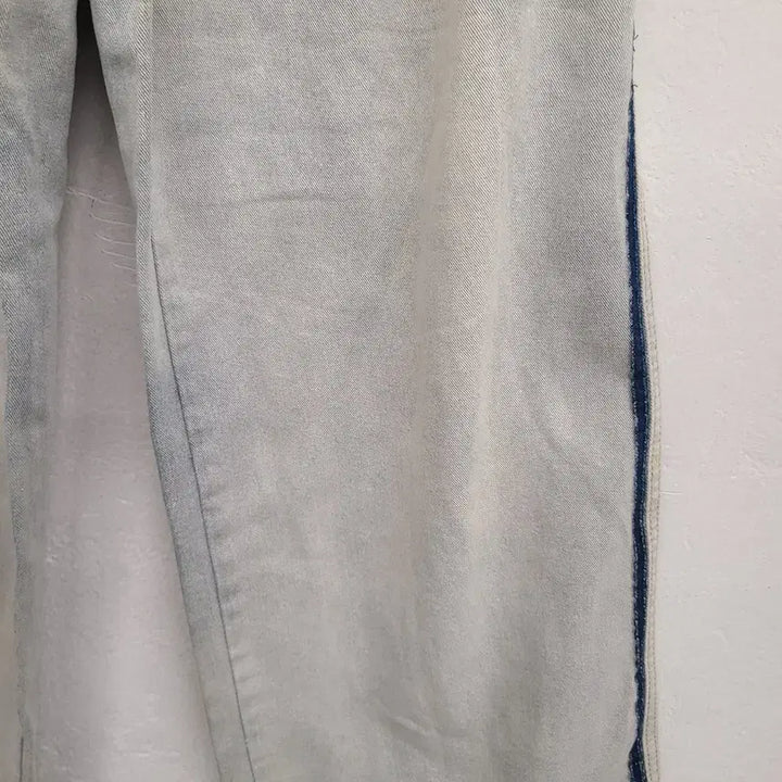 [SOLD OUT] [여성66 size] 뒷밴딩 워싱 데님 팬츠 청바지