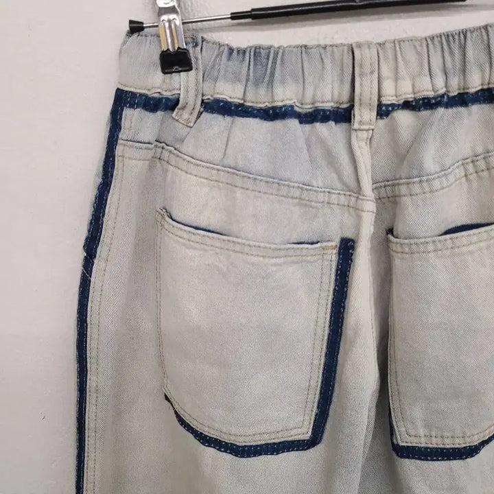 [SOLD OUT] [여성66 size] 뒷밴딩 워싱 데님 팬츠 청바지