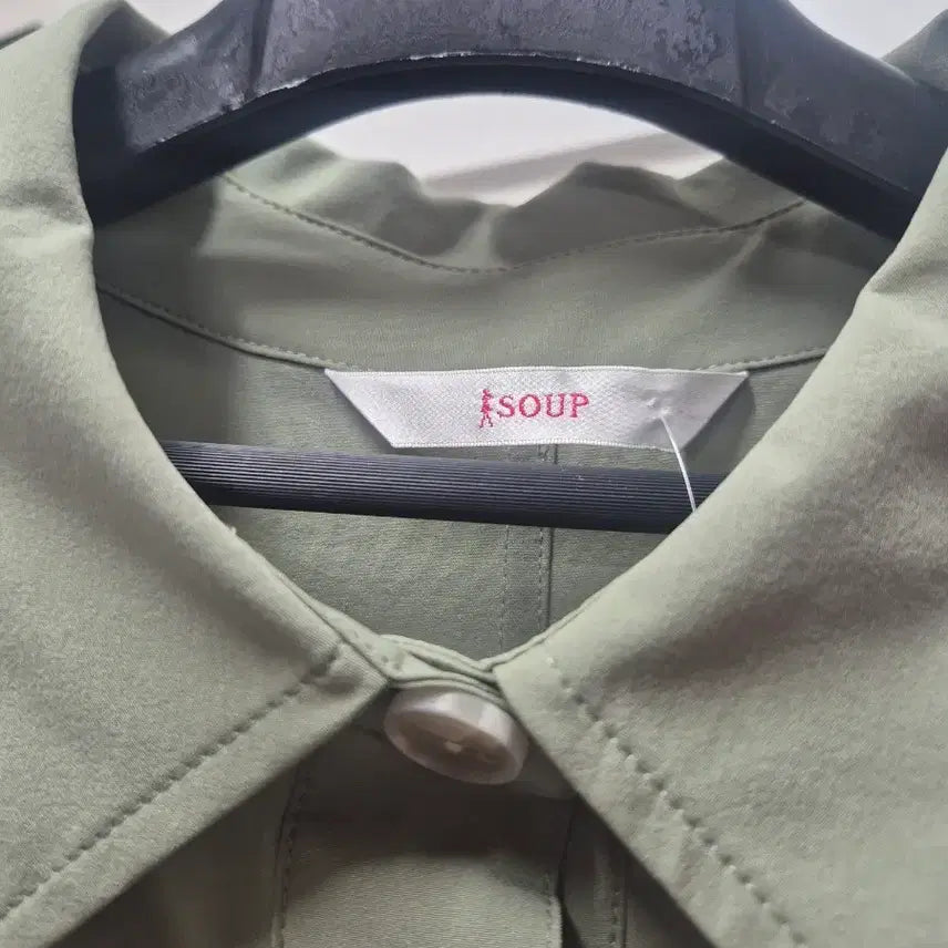 [BUNJANG] SOUP Khaki Oversized Shirt Jacket with Pockets / soup 쟈켓