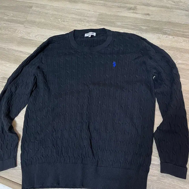 [BUNJANG] U.S. Polo Assn Cable Knit Sweater / U.S. 폴로 ASSN 케이블 니트 블랙-115