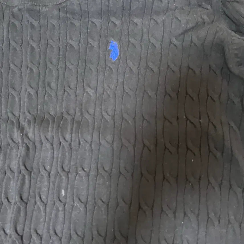 [BUNJANG] U.S. Polo Assn Cable Knit Sweater / U.S. 폴로 ASSN 케이블 니트 블랙-115