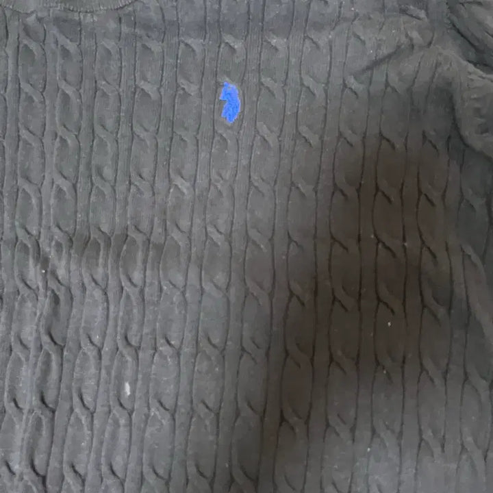 [BUNJANG] U.S. Polo Assn Cable Knit Sweater / U.S. 폴로 ASSN 케이블 니트 블랙-115
