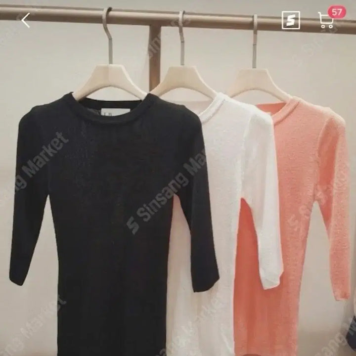 [BUNJANG] LB Beige Round Neck 5-part Knit Top / LB 라운드넥 5부 니트 수입의류 베이지 샤샤엘르