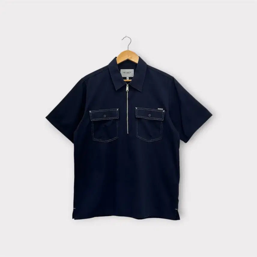 [BUNJANG] Carhartt WIP Medford Short Sleeve Shirt Navy / [M] 칼하트 wip 메드포드 반팔티 셔츠 네이비