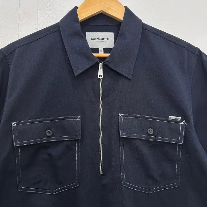 [BUNJANG] Carhartt WIP Medford Short Sleeve Shirt Navy / [M] 칼하트 wip 메드포드 반팔티 셔츠 네이비