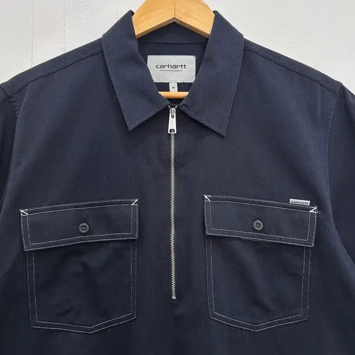 [BUNJANG] Carhartt WIP Medford Short Sleeve Shirt Navy / [M] 칼하트 wip 메드포드 반팔티 셔츠 네이비
