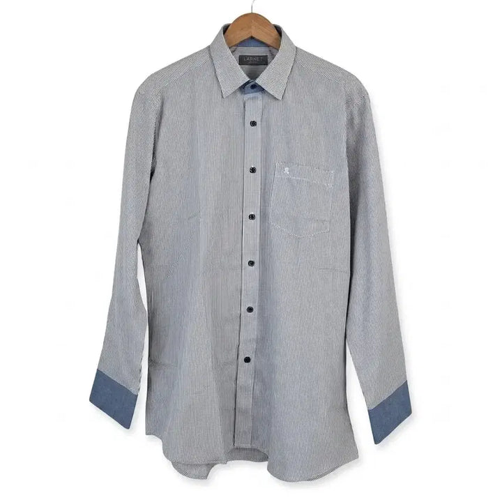 [BUNJANG] LANCETTI Solid Dress Shirt / 새제품 LANCETTI 긴팔 셔츠 100 드레스셔츠 와이셔츠 솔리드셔츠