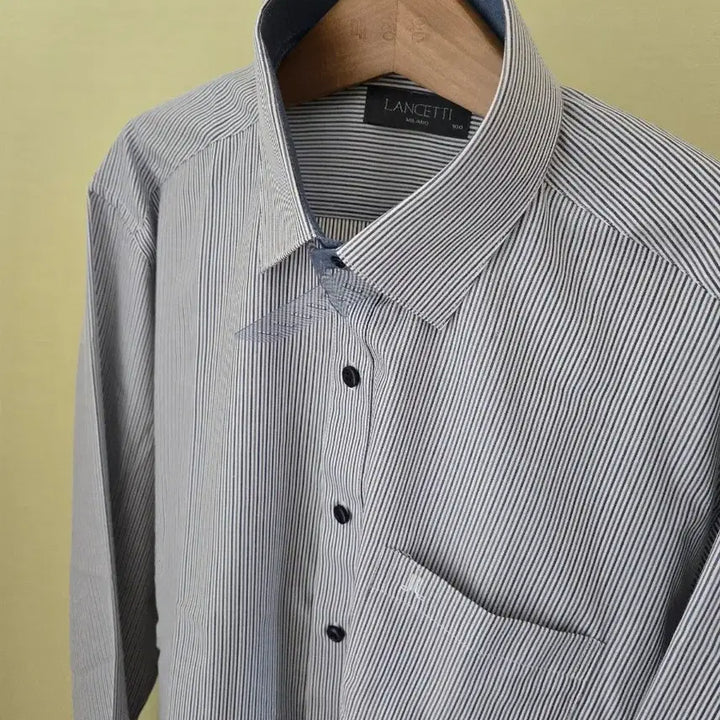 [BUNJANG] LANCETTI Solid Dress Shirt / 새제품 LANCETTI 긴팔 셔츠 100 드레스셔츠 와이셔츠 솔리드셔츠
