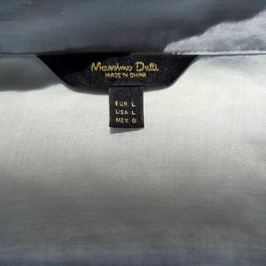 [SOLD OUT] Massimo Dutti 라미 셔츠 하늘색 L