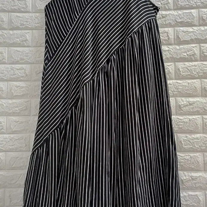 [BUNJANG] Stripe Frill Jumpsuit / 스트라이프 프릴점프수트