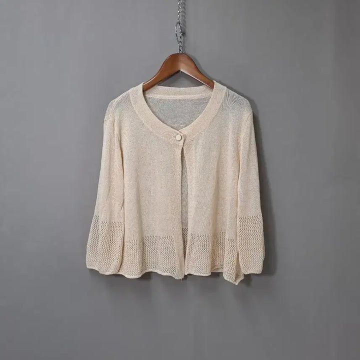 [SOLD OUT] 아이보리색 숏 니트 가디건