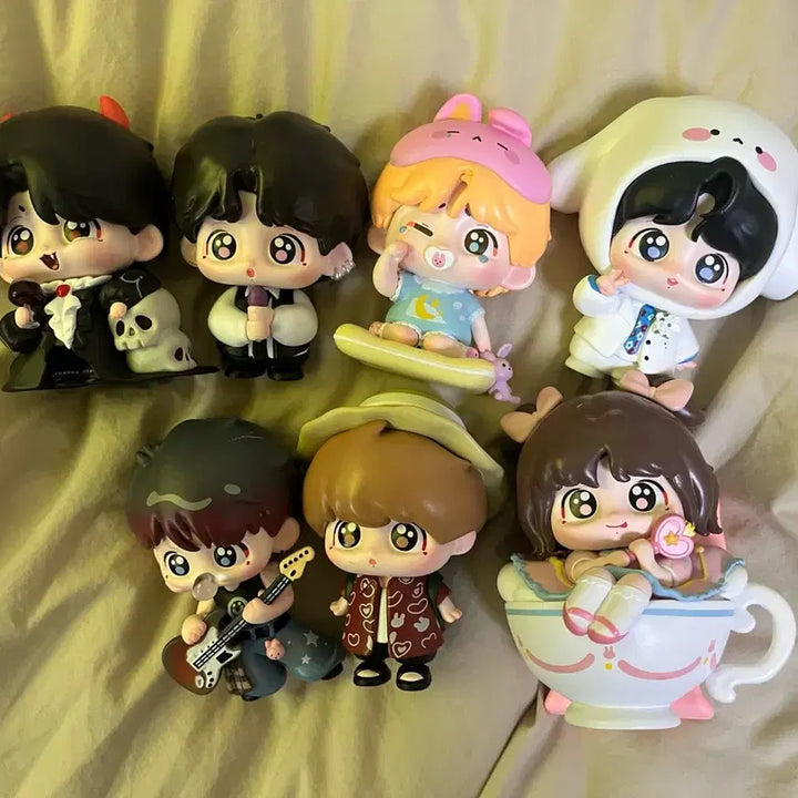 [BUNJANG] BTS Jungkook China Bar 7-Piece Figure Set + POB / 방탄소년단 BTS JK 정국 차이나바 7개 피규어 세트+특전