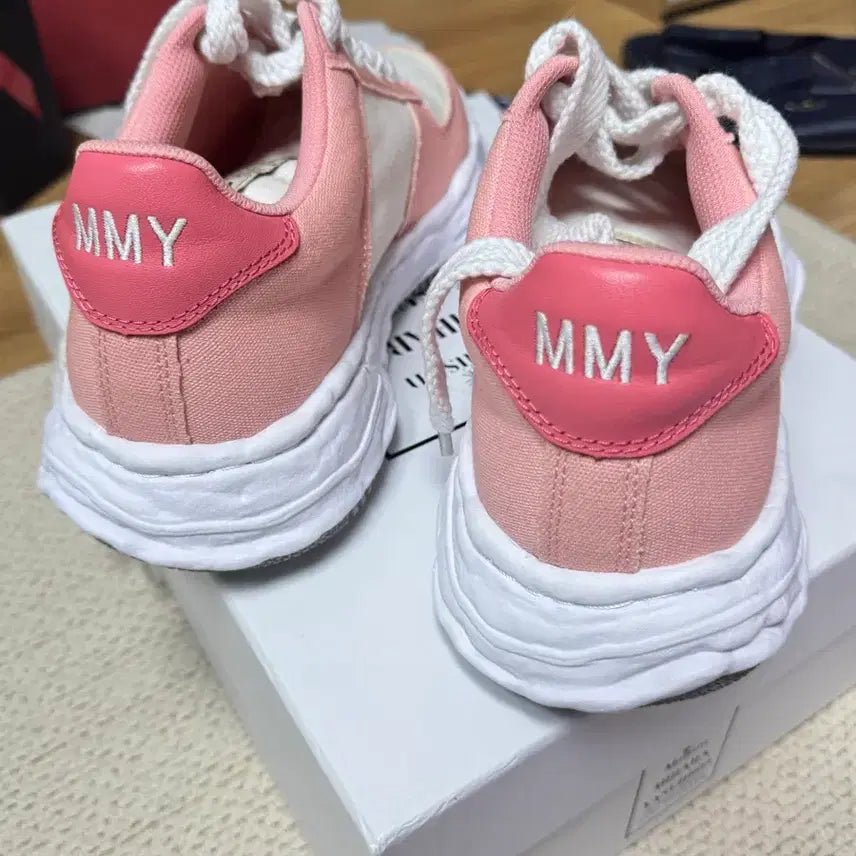 [BUNJANG] Maison Mihara Yasuhiro Wayne Canvas Sneakers Pink/White EU43 / 메종 미하라 야스히로 웨인 캔버스 핑크화이트 EU43 275mm