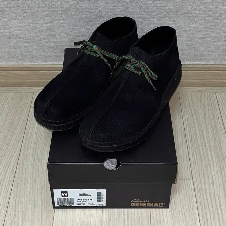 [BUNJANG] Clarks Desert Trek Black Suede Shoes / 클락스 데저트 트렉 블랙 스웨이드