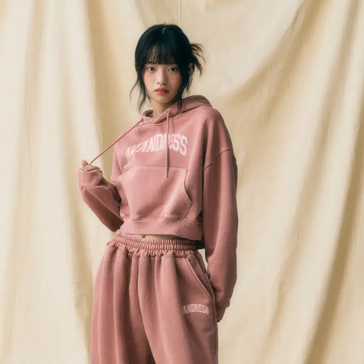 [BUNJANG] Urban Dress Pigment Oversized Crop Hoodie / (새상품) 어반드레스 피그먼트 오버핏 크롭 후드
