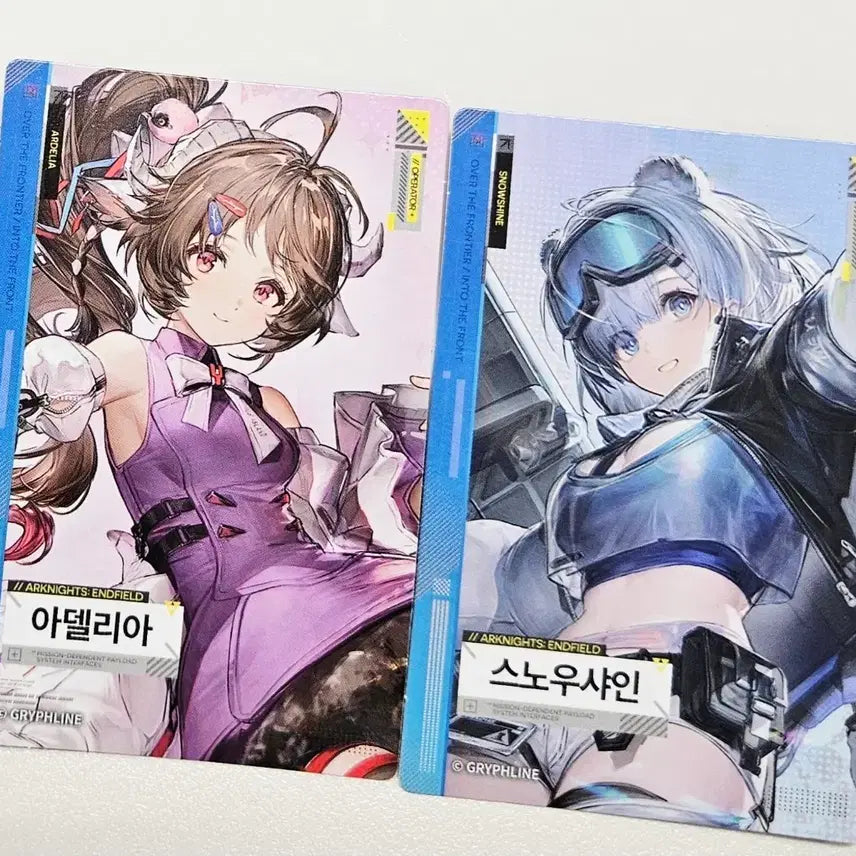 [SOLD OUT] 명일방주 엔드필드 gs25 콜라보 포토카드 아델리아 스노우샤인