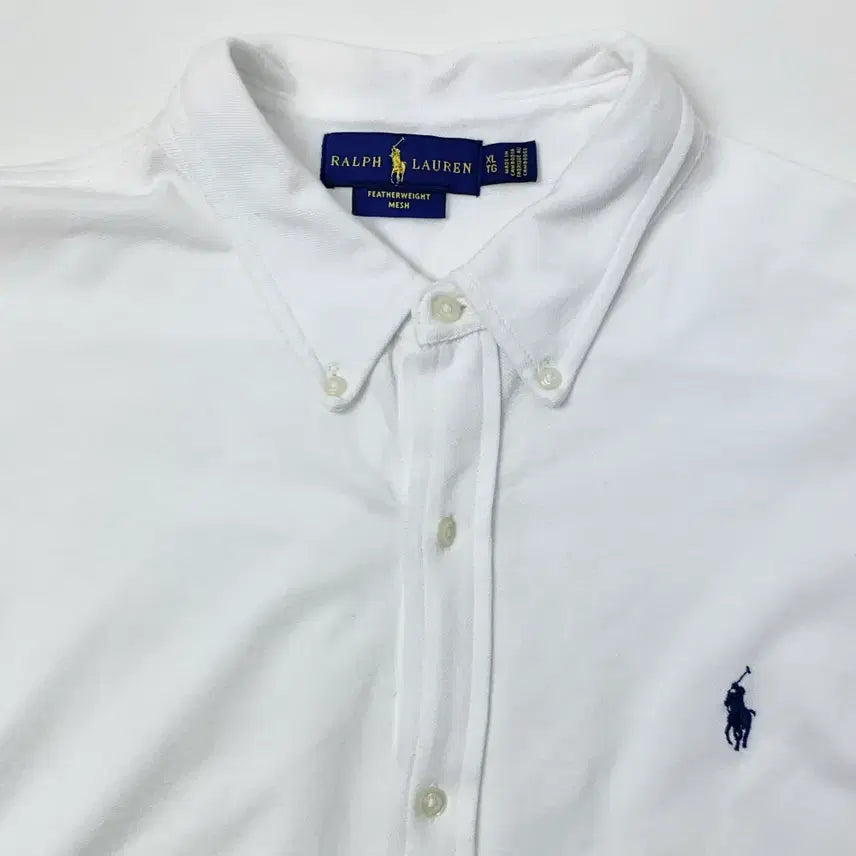 [BUNJANG] Polo Ralph Lauren Featherweight Mesh White Shirt / [XL/정품] 폴로랄프로렌 페더웨이트 메쉬 화이트 셔츠