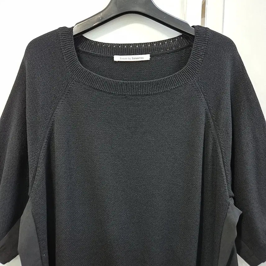 [BUNJANG] Renny Ron Knit Color Block Long Dress / 레니본 니트 배색 롱 원피스