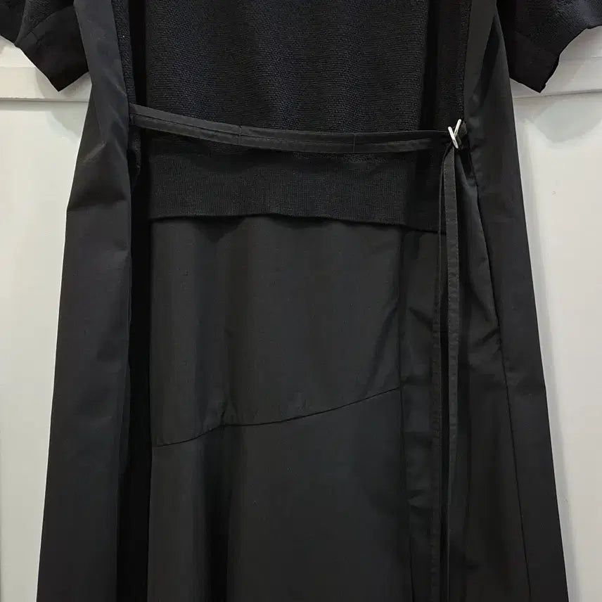 [BUNJANG] Renny Ron Knit Color Block Long Dress / 레니본 니트 배색 롱 원피스